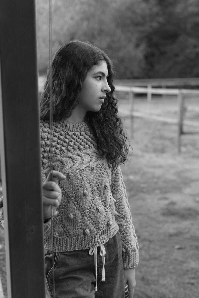Aria Sweater - 100% Hand-dyed merino wool - 19” long