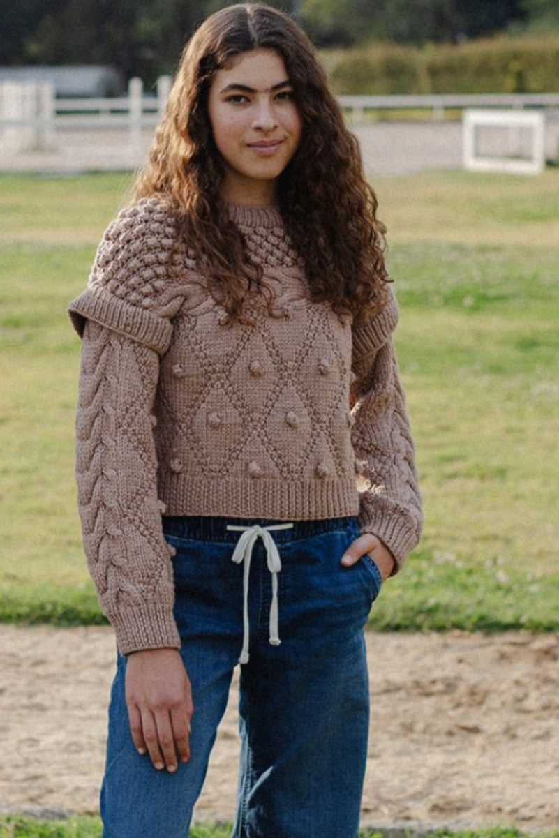 Aria Sweater - 100% Hand-dyed merino wool - 19” long