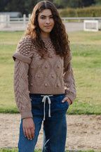Aria Sweater - 100% Hand-dyed merino wool - 19” long