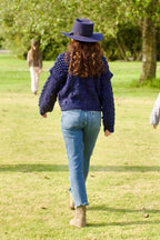 Aria Sweater - 100% Hand-dyed merino wool - 19” long
