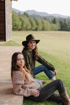 Aria Sweater - 100% Hand-dyed merino wool - 19” long