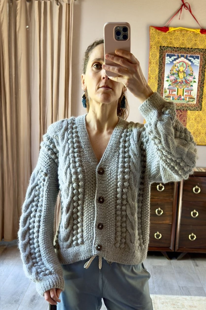 Artemisa Cardigan - Baby alpaca