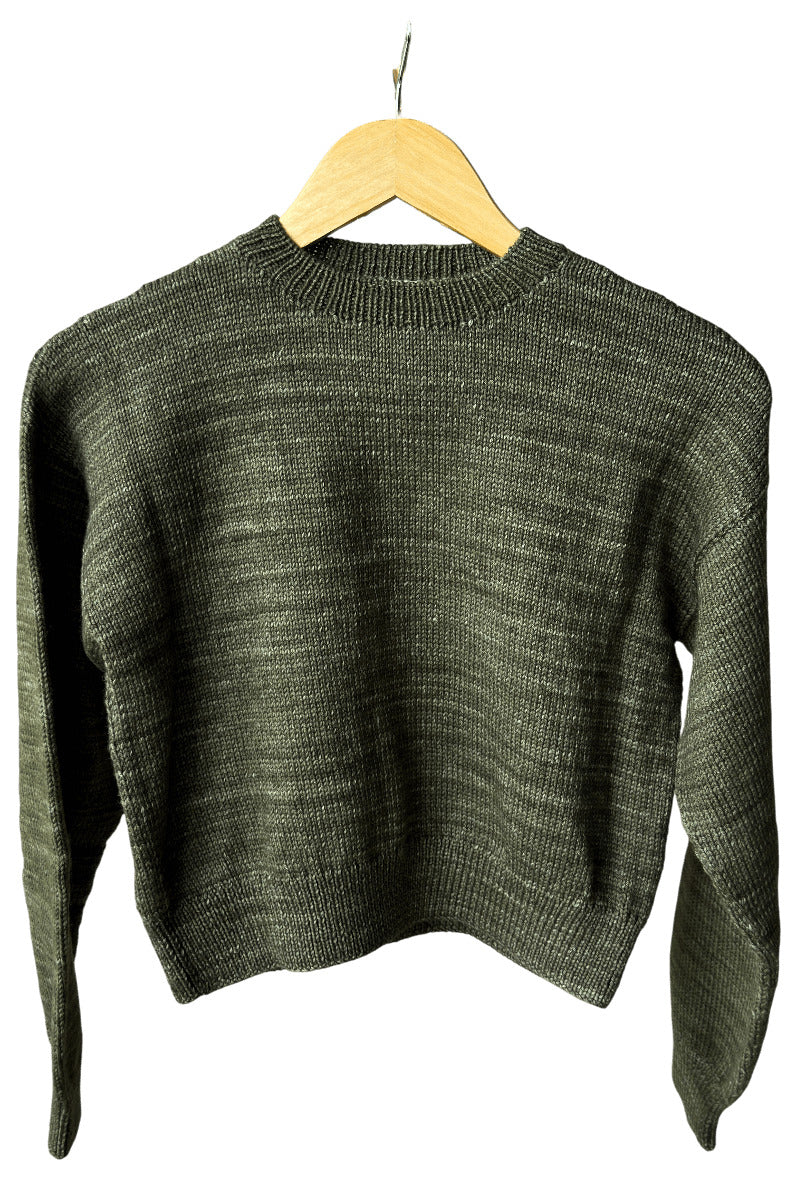Boys Crew Neck - 100% Hand-dyed merino wool - 17” long x 19” wide