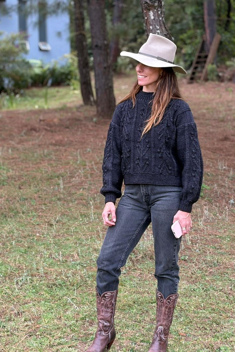 Elpis Sweater - 100% Merino wool - 20” long