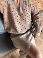 Gaia V Neck - Merino wool