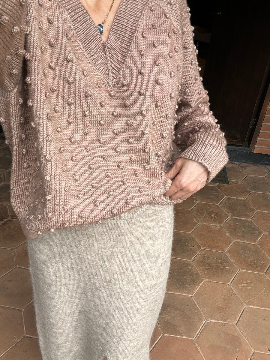 Gaia V Neck - Merino wool