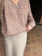 Gaia V Neck - Merino wool