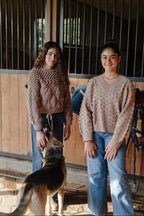 Gaia V Neck Sweater - 100% Merino wool - 21” long.