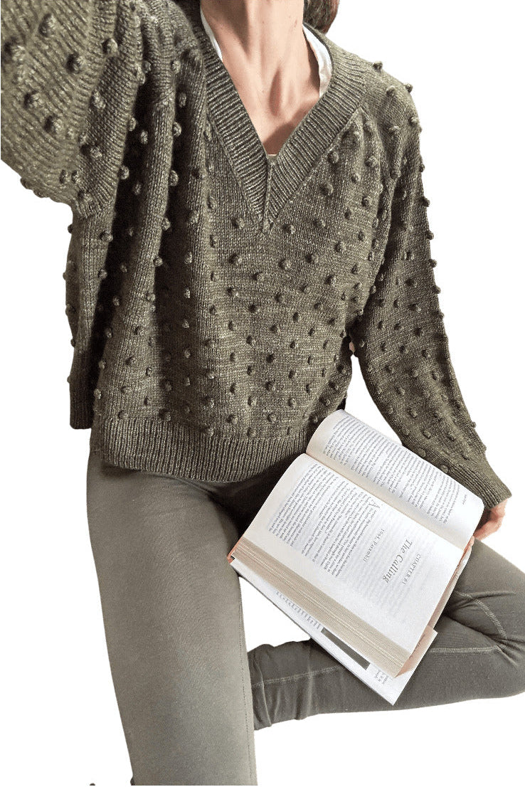 Gaia V Neck - Merino wool