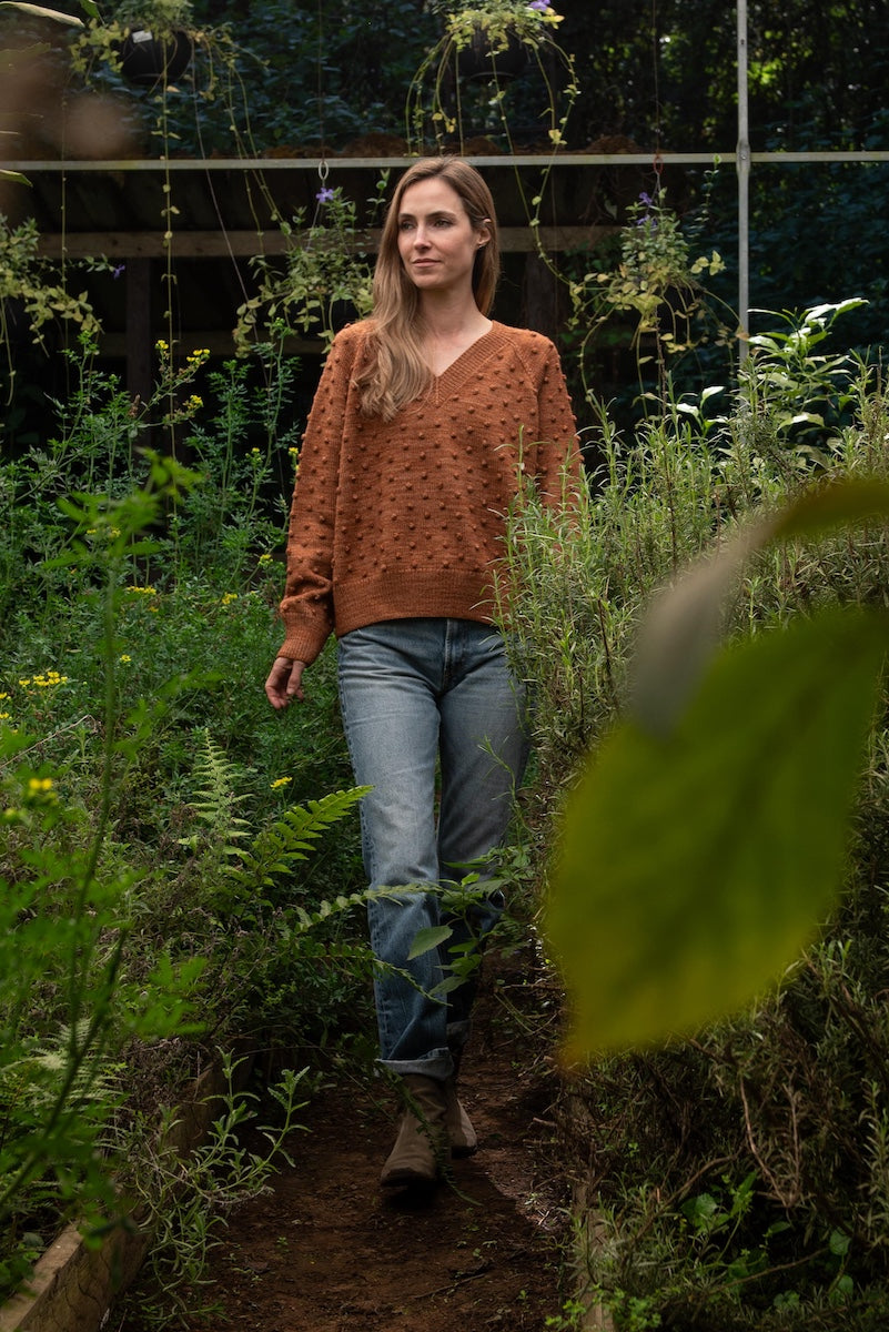 Gaia V Neck - Merino wool