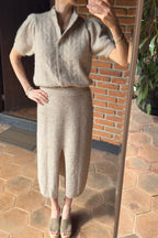 Hestia Long Skirt - Alpaca Blend – 30” long.