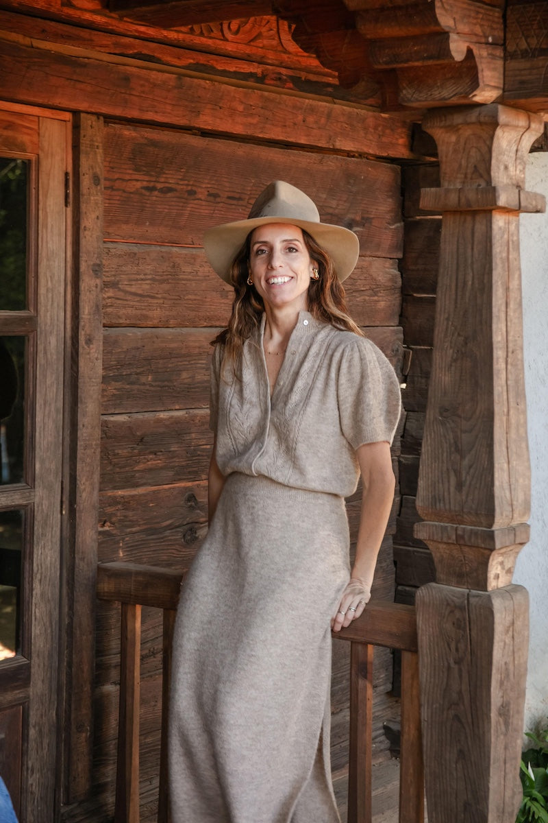 Hestia Long Skirt - Alpaca Blend – 30” long.