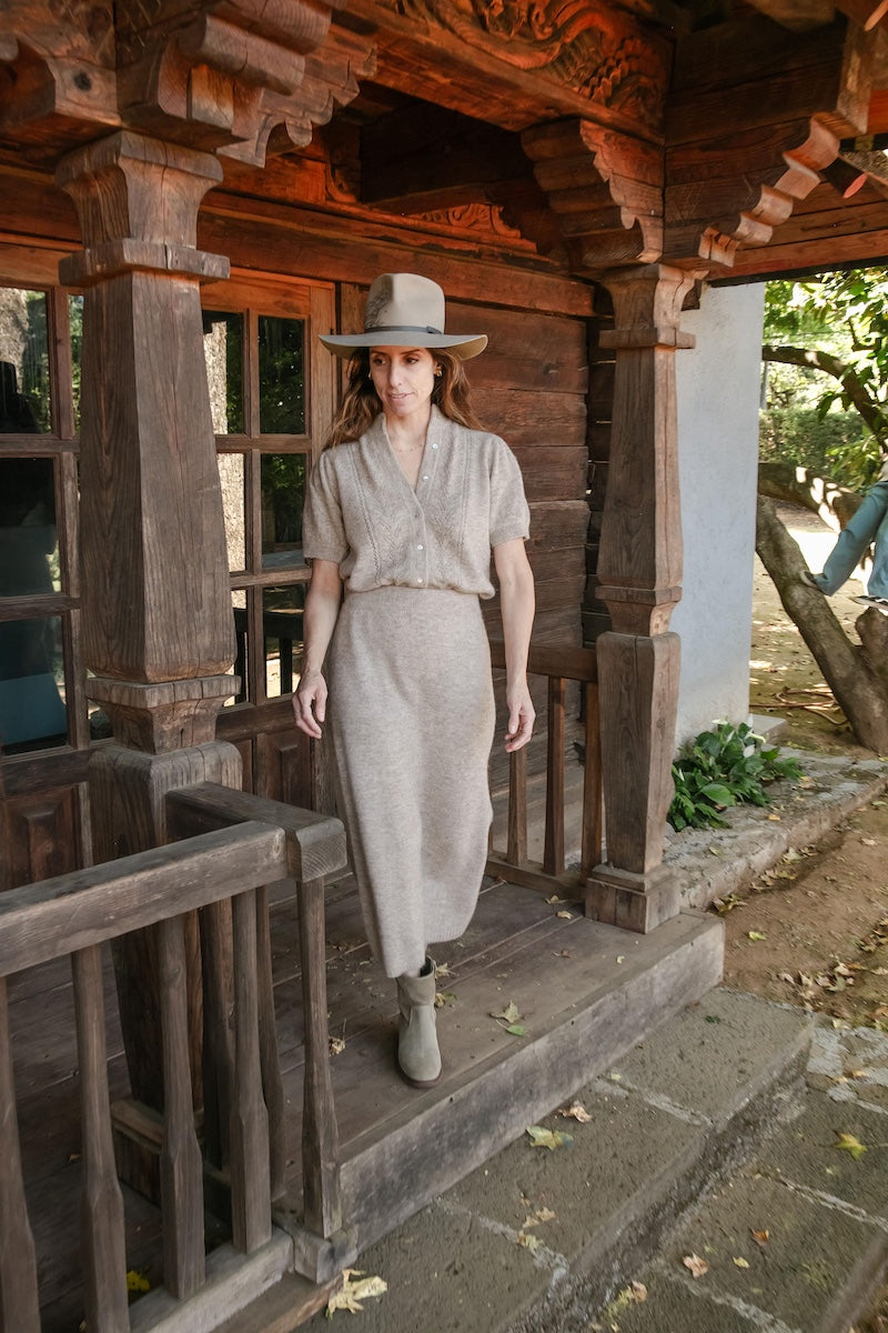 Hestia Long Skirt - Alpaca Blend – 30” long.