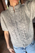 Hestia Short Sleeve - Alpaca Blend - 20” long