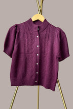 Hestia Short Sleeve - Alpaca Blend - 20” long