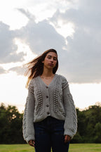 Artemisa Cardigan - 100% Baby alpaca - 19” long.