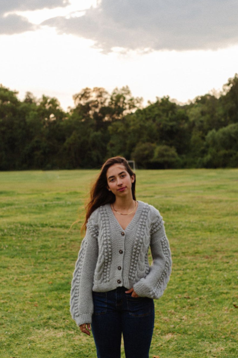Artemisa Cardigan - 100% Baby alpaca - 19” long.