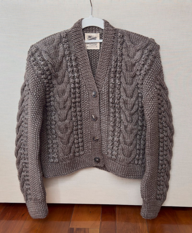 Artemisa Cardigan - 100% Hand-dyed merino wool - 19” long.
