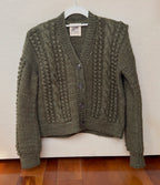 Artemisa Cardigan - 100% Hand-dyed merino wool - 19” long.
