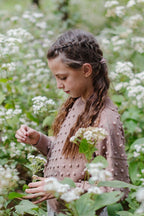 Girls Sweater - 100% Hand-dyed merino wool - 17” long x 19” wide.