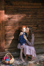Girls Cardigan - 100% Hand-dyed merino wool - 17” long x 19” wide.