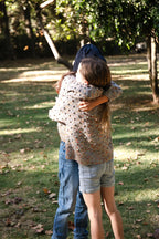 Girls Cardigan - 100% Hand-dyed merino wool - 17” long x 19” wide.