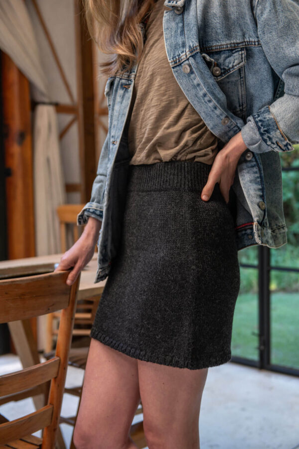 Hestia Mini Skirt 100% Baby Alpaca